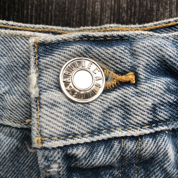 AGOLDE Parker Distressed Cut Off Jean Shorts 27 - Picture 7 of 9